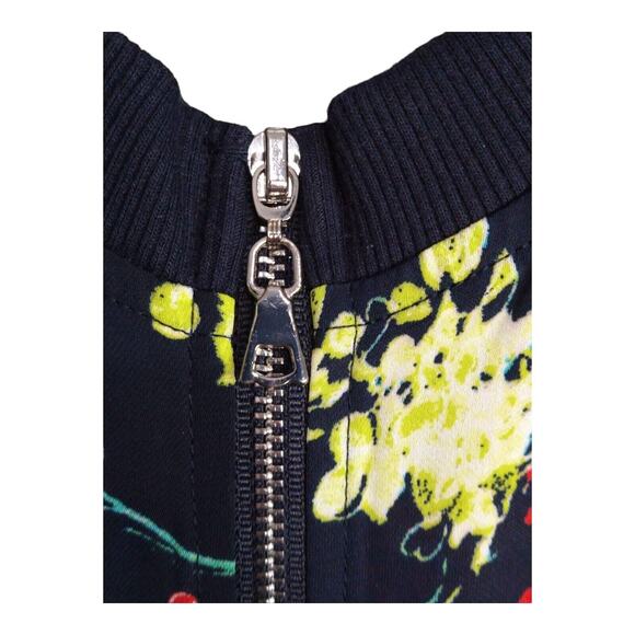 Nue Options Women’s Size 1X Zip Boho Floral Bomber Jacket – Lightweight, Casual - Picture 5 of 7